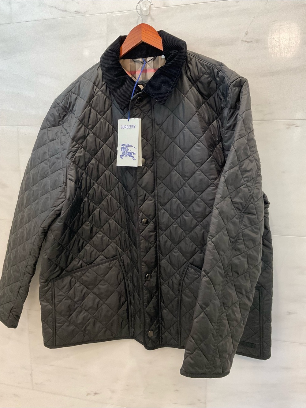 NWT BURBERRY Willowbrook BLACK Quilted Full Zip Jacket - $1550 retail size XXXL